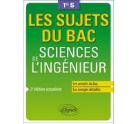 Sciences de l'ingénieur - Terminale S - Anthony Lemoal - Ellipses - broché - Scolaire / Universitaire