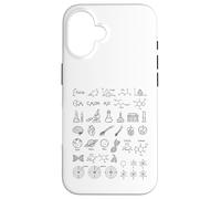 Sciences Doodle Physique Mathématiques Chimie Biologie Astronomie Coque pour iPhone 16