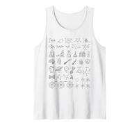 Sciences Doodle Physique Mathématiques Chimie Biologie Astronomie Débardeur