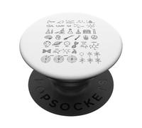 Sciences Doodle Physique Mathématiques Chimie Biologie Astronomie PopSockets PopGrip Adhésif