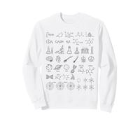 Sciences Doodle Physique Mathématiques Chimie Biologie Astronomie Sweatshirt