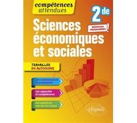 Sciences économiques et sociales - 2de - Nouveaux programmes - Sophie Villaume - Ellipses - broché - Scolaire / Universitaire