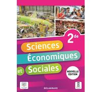 Sciences Économiques et Sociales (SES) 2de (2021) - Pochette élève - Guy Pierrisnard - Delagrave - broché - Scolaire / Universitaire