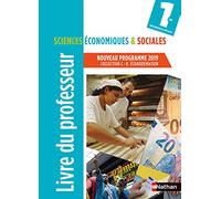 Sciences Economiques & Sociales 1re Livre Professeur - 2019