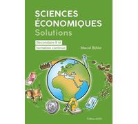 Sciences économiques - solutions: Secondaire II et formation continue