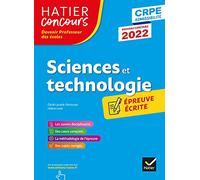 Sciences et Techno - CRPE 2022 - Epreuve écrite d'admissibilité