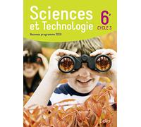 Sciences et technologie 6e Cycle 3 : Livre de l'élève - Format compact - Nouveau programme 2016