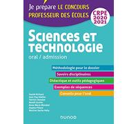 Sciences et technologie - Oral, admission - CRPE 2020-2021 (2020-2021)