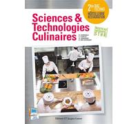 Sciences et technologies culinaires 2de Bac Techno STHR (2015) - Pochette élève Pochette élève, Edition 2016 - Bruno Cardinale - Jacques Lanore Lt Eds - broché - Scolaire / Universitaire