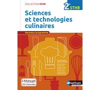 Sciences et technologies culinaires 2e STHR