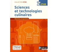 Sciences et technologies culinaires 2e STHR
