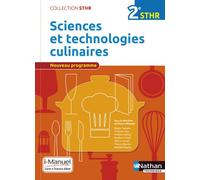 Sciences et technologies culinaires 2e STHR