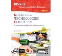 Sciences et Technologies Culinaires (STC) 1re année BTS MHR (2019) - Pochette élève Pochette de l'élève, Edition 2019 - Jean-François André - Delagrave - broché - Scolaire / Universitaire