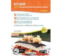 Sciences et Technologies Culinaires (STC) 2e année BTS MHR (2020) - Pochette élève - Bruno Cardinale - Delagrave - broché - Scolaire / Universitaire