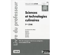 Sciences et technologies culinaires Terminale (sthr) professeur 2017