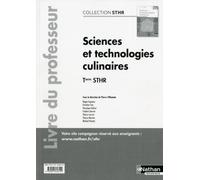 Sciences et technologies culinaires Terminale (sthr) professeur 2017