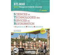 Sciences et Technologies des Services en Restauration (STSR) 2e année BTS MHR (2020) - Pochette élève - Bruno Cardinale - Delagrave - broché - Scolaire / Universitaire