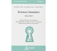 Sciences Humaines 2014-2015 - Edward Said, L'orientalisme - Pierre Bourdieu, Langage Et Pouvoir Symbolique - Daniel Arasse, Histoires De Peintures