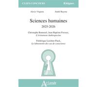 Sciences humaines 2025-2026: Leichete-Flack, Le laboratoire des cas de conscience ; Christophe Bonneuil, Jean-Baptiste Fressoz, L'événement anthropocène. La Terre, l'histoire et nous
