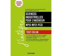 Sciences Industrielles Pour L'ingénieur Mpsi-Mp2i -Pcsi - Tout-En-Un