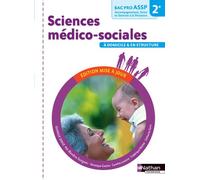 Sciences médico-sociales (pochette) 2ème Bac pro ASSP option en structure et à domicile élève - 2016 Pochette de l'élève, Édition 2016 - Blandine Savignac - Nathan Technique - broché - Scolaire / Univ