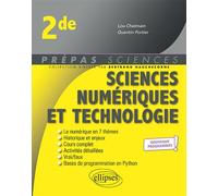 Sciences numériques et technologie - 2de - Nouveaux programmes - Lou Chalmain - Ellipses - broché - Scolaire / Universitaire