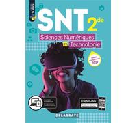 Sciences numériques et Technologie (SNT) 2de (2019) - Manuel élève Manuel de l'élève - Dominique Sauzeau - Delagrave - broché - Scolaire / Universitaire