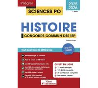 Sciences Po - Histoire - Concours commun des IEP 2025-2026 + 10 vidéos Focus: Tout pour réussir l'analyse de documents - 22 sujets corrigés