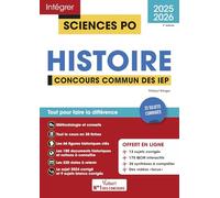 Sciences Po - Histoire - Concours commun des IEP 2025-2026 + 10 vidéos Focus: Tout pour réussir l'analyse de documents - 22 sujets corrigés