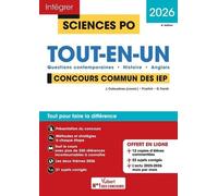 Sciences Po Tout-En-Un Concours Commun Des Iep - Questions Contemporaines - Histoire - Anglais