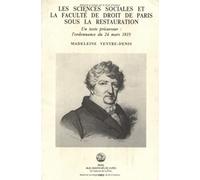 Sciences sociales et fac. de droit coll. des melange