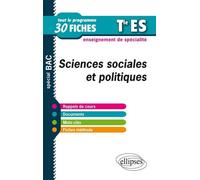 Sciences sociales et politiques en fiches - Terminale ES - Enseignement de spécialité - Cyrille Rouge-Pullon - Ellipses - broché - Scolaire / Universitaire