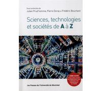 Sciences, technologies et sociétés de A à Z - Collectif - Presses Universite De Montreal - broché - Etude