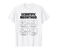Scientific Meowthod Chat Science Math Jeu de Mots STEM T-Shirt