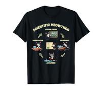 Scientific Meowthod Graphique de Jeu de Mots en Forme de Chat T-Shirt