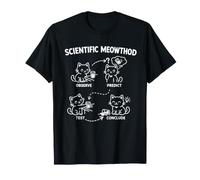 Scientific Method Funny Science Chat Scientist Stem Kitty T-Shirt