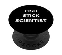 Scientifique en bâton de Poisson, malbouffe drôle PopSockets PopGrip Adhésif