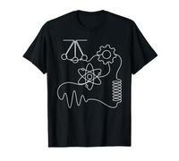 Scientifique en génie Physique en Sciences Naturelles T-Shirt Graphique avec Valeur