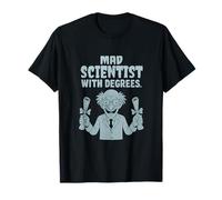 Scientifique Fou diplômé en ingénierie des STEM et des mathématiques Imprimer T-Shirt