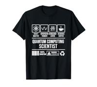 Scientifique Informatique quantique Humour Physique drôle T-Shirt Graphique avec Valeur