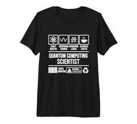 Scientifique Informatique quantique Humour Physique drôle T-Shirt Haut de Gamme