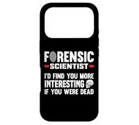 Scientifique légal Coroner Étudiant en Sciences judiciaires Coque pour iPhone 17 Pro