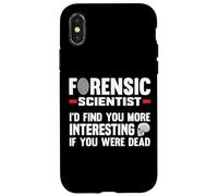 Scientifique légal Coroner Étudiant en Sciences judiciaires Coque pour iPhone X/XS