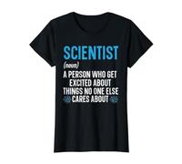 Scientist Definition Biology Professeur de Science Chimie T-Shirt Graphique avec Valeur, Femme, Noir, XS
