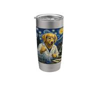 Scientist Golden Retriever Art Dog Science Lab Expérience Gobelet isotherme en acier inoxydable double paroi