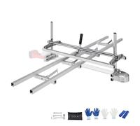 Scierie portable - Tronçonneuse flexible avec longueur de coupe max. de 914mm et épaisseur de coupe de 5,08-300mm - Rail de guidage de 2745x241x108,4mm inclus - Idéal pour de multiples besoins de coup