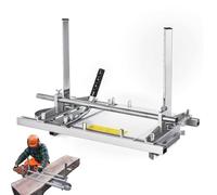 Scierie portative pour tronçonneuse, scierie à planches pour tronçonneuse avec épaisseur réglable, gabarit de sciage en aluminium, machine de fraisage transversal pour la coupe(20in)