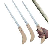 Scies à élaguer manuelles, 3 scies à main en acier au manganèse SK pour menuiserie, équipement de randonnée pour couper du bois en plein air, élaguer les arbres de jardin, le camping en plein air et