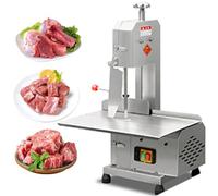 Scieuse à os 750 W - Scie à ruban de table en acier inoxydable haute puissance pour couper le poisson, le bœuf et la viande congelée