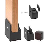 SciFiVisi Lot de 4 rehausseurs de meubles de 5 cm, élargis pour rehausseurs de meubles carrés de 10 à 50 mm de large, réglables avec pince à vis